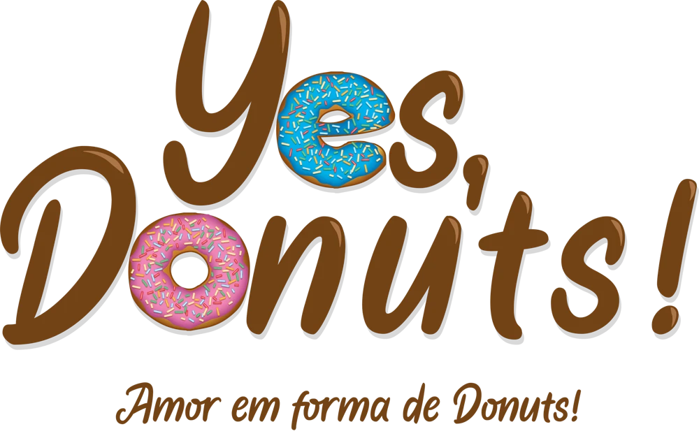 Logotipo Yes, Donuts! — Amor em forma de Donuts!